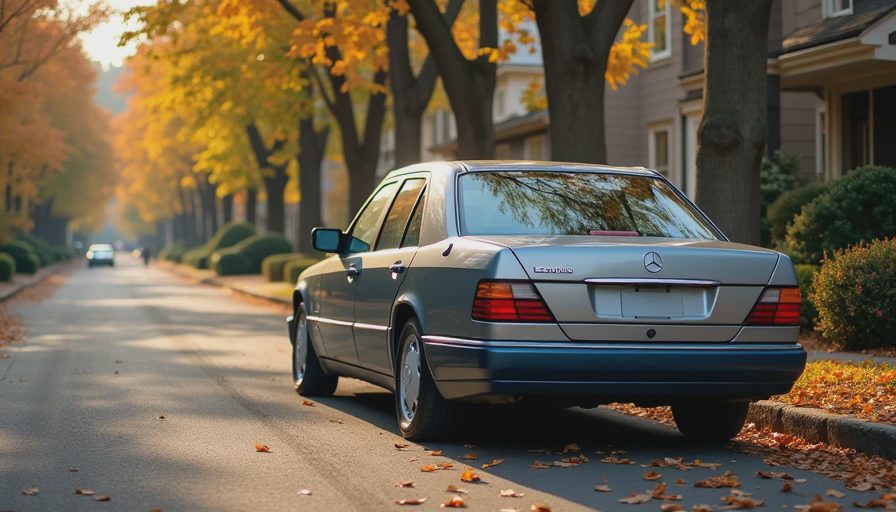 From Subtle to Shouting Classic 1980s BMW with small grille next to modern BMW with oversized grille and question mark